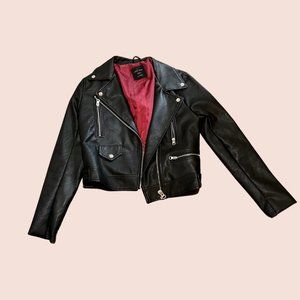 Love Tree Faux Leather Moto Jacket